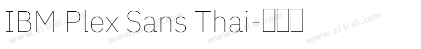 IBM Plex Sans Thai字体转换